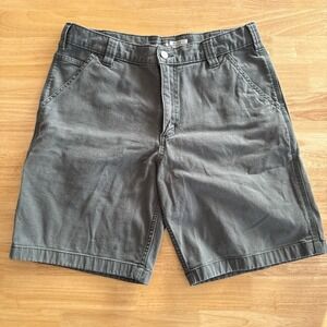 Carhartt Mens 34‎ Rugged Flex Relaxed Fit Canvas Utility Work Short Elm BS2514-M